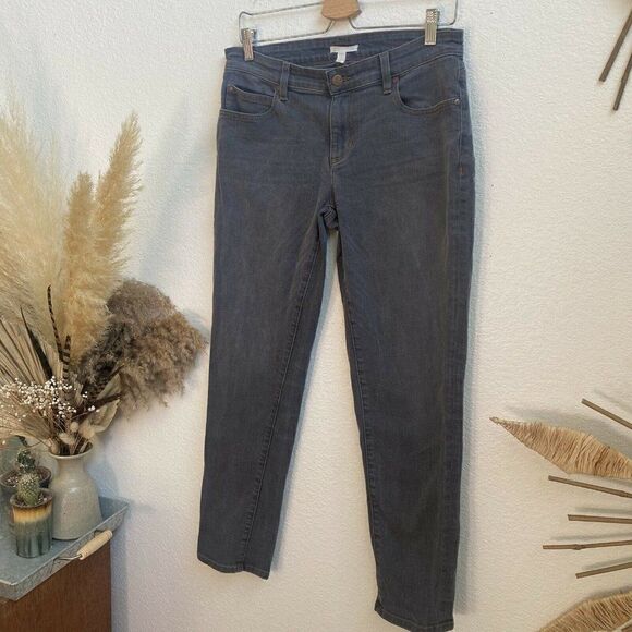 Eileen Fisher Straight Leg Stretch Denim Jeans Womens size 6 - Picture 3 of 7
